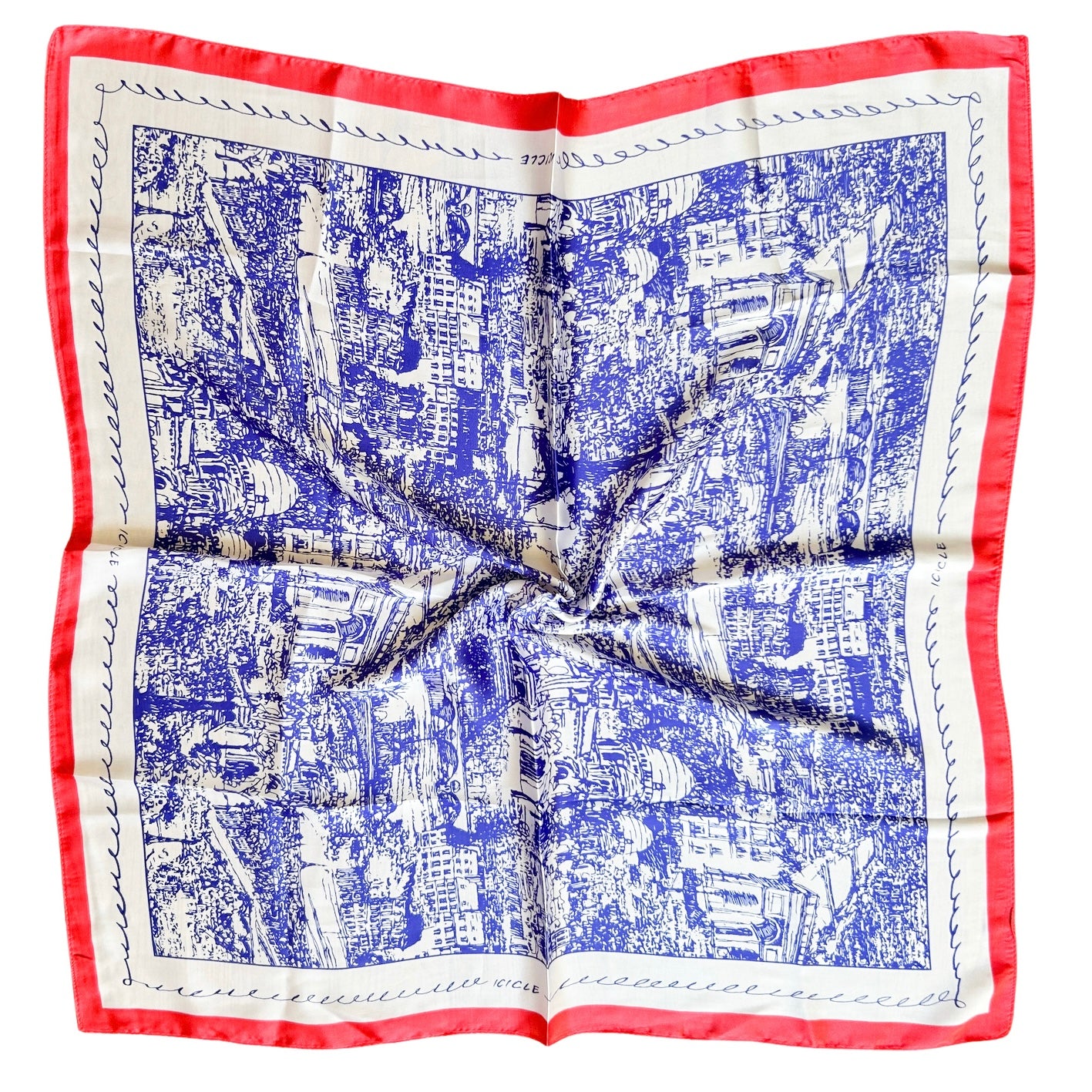 Pañuelo Boreal en tela satinada, ideal para complementar un look sofisticado y elegante.